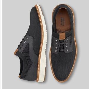 Johnston & Murphy Upton Knit Plain Toe- Lace-Up Oxford